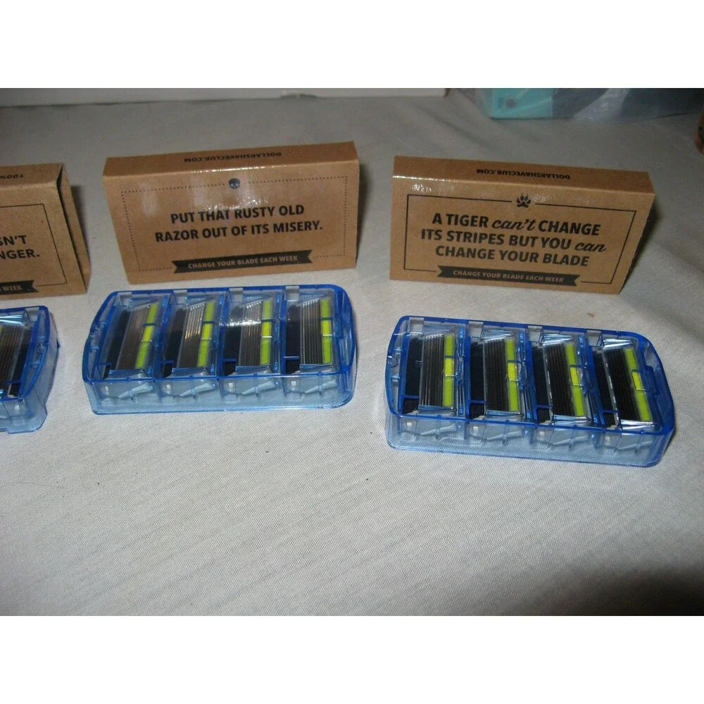 Dollar Shave Club HERITAGE EXECUTIVE 4 Packs Of Refills 16 Total Razor Blades